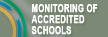 Procedures for monitoring the accredited medical school